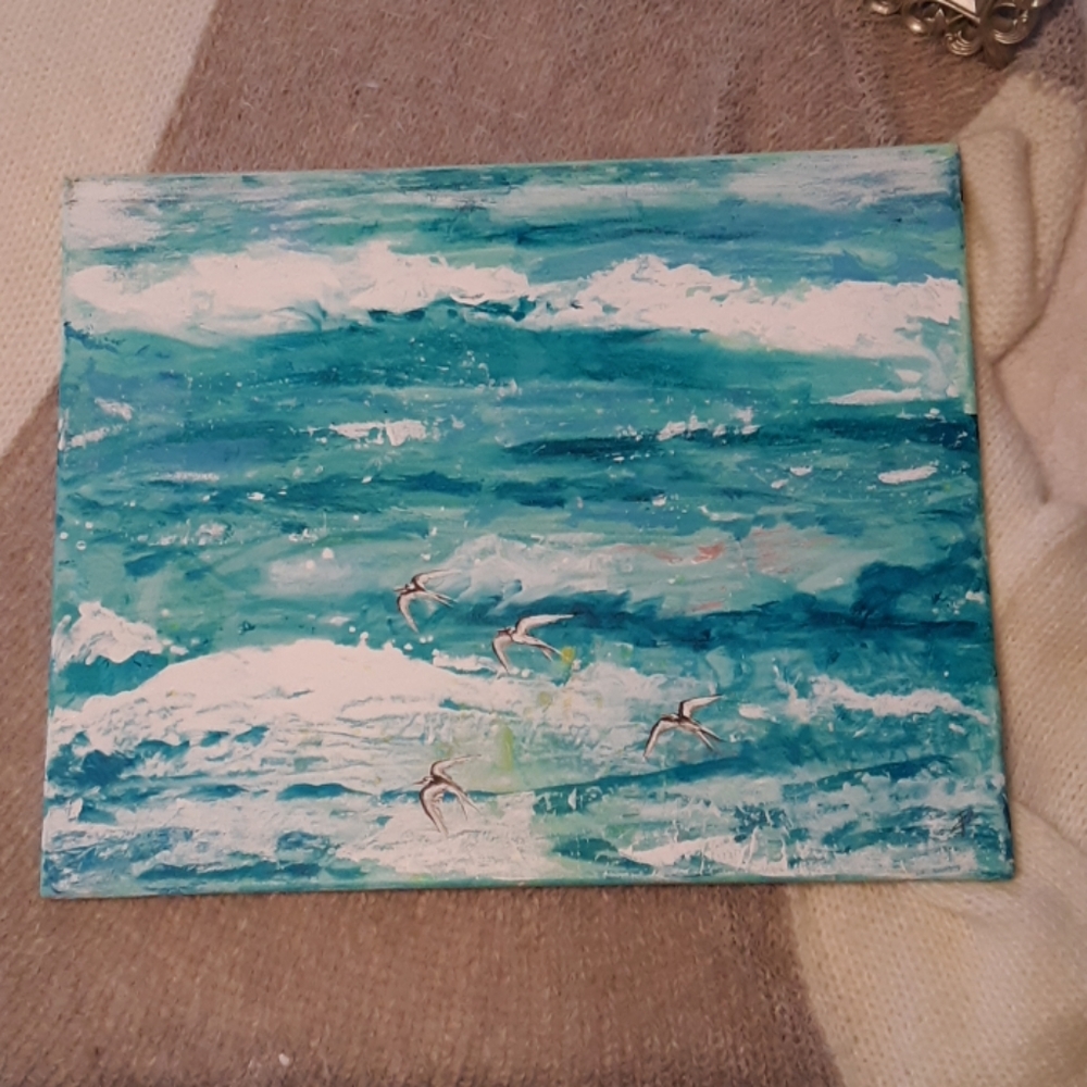 Original ocean seabird painting